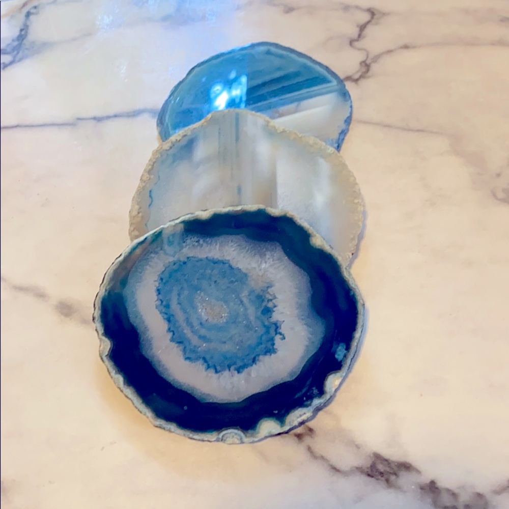 Blue Agate coasters
